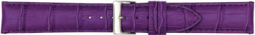 Bracelet de montre Poletto 454.17A.12 Cuir Violet 12mm