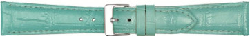 Bracelet de montre Poletto 454.10.22 Cuir Vert clair 22mm