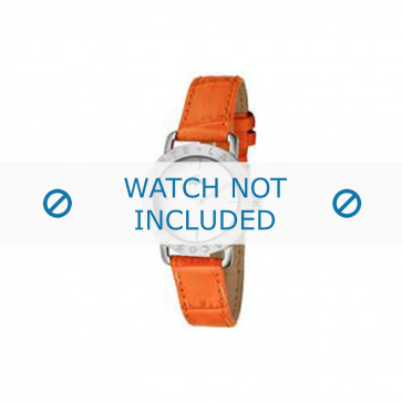 Lacoste bracelet de montre 2000513 / LC-05-3-14-0167 Cuir Orange 13mm + coutures oranges