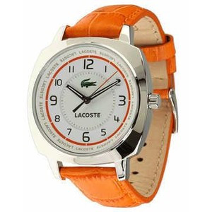Bracelet de montre Lacoste 2000600 / LC-47-3-14-2233 Cuir Orange 18mm