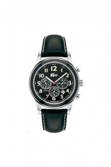 Bracelet de montre Lacoste 2010333 / LC-11-1-14-0032 Cuir Noir 22mm