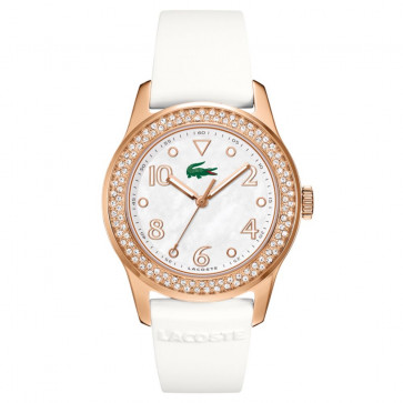Lacoste bracelet de montre 2000648 / LC-11-3-34-2256S Caoutchouc Blanc 20mm