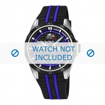 Bracelet de montre Lotus 18259/2 Caoutchouc Noir 22mm