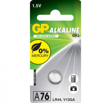 GP Cellule bouton Pile/batterie A76 / LR44 / V13GA - 1.5v