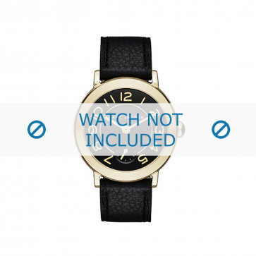 Bracelet de montre Marc by Marc Jacobs MJ1471 Cuir Noir 14mm