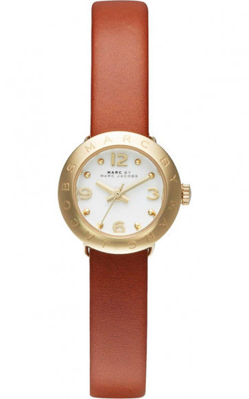 Bracelet de montre Marc by Marc Jacobs MBM1285 Cuir Brun 10mm