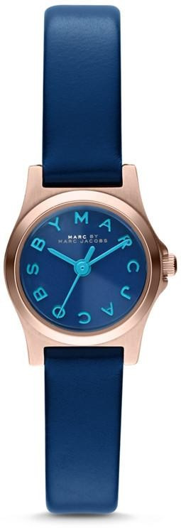 Bracelet de montre Marc by Marc Jacobs MBM1327 Cuir Bleu 10mm