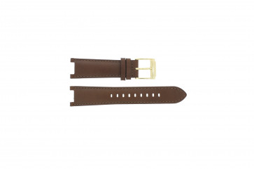 Michael Kors bracelet de montre MK2249 Cuir Brun 20mm + coutures brunes