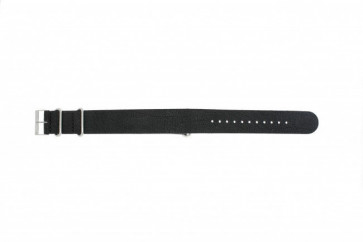 Bracelet de montre NATO UH13 Cuir Noir 22mm