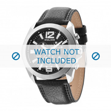 Bracelet de montre Police 14104JS-02 Cuir Noir 28mm