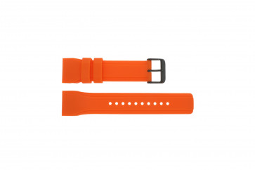 Bracelet de montre Pulsar W861-X006 / PQ2013X1 / PP102X Caoutchouc Orange 24mm