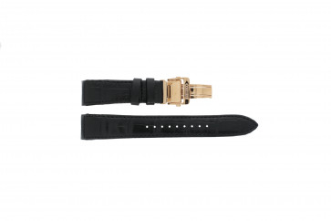 Bracelet de montre Seiko 7L22-0AR0 / SNL041P2 / SNL044P1 / 4LJ5KB Cuir Noir 21mm