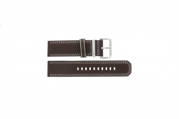 Bracelet de montre Seiko 7T62-0HM0 / SNAB71P1 / 4LP6JB Cuir Brun 24mm
