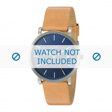 Bracelet de montre Skagen SKW6279 Cuir Cognac 20mm