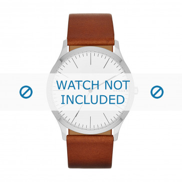 Bracelet de montre Skagen SKW6331 / SKW6364 Cuir Cognac 22mm