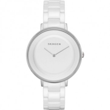 Skagen bracelet de montre SKW2300 Céramique Blanc