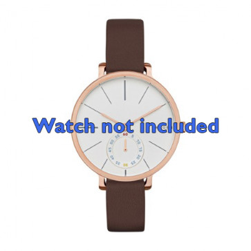 Bracelet de montre Skagen SKW2356 Cuir Brun 12mm