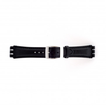 Bracelet de montre Swatch SC14.01 Cuir Noir 19mm