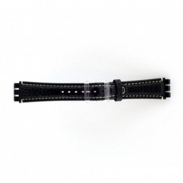Bracelet de montre Swatch (alt.) ES.IRON-3.05 Cuir Bleu 19mm