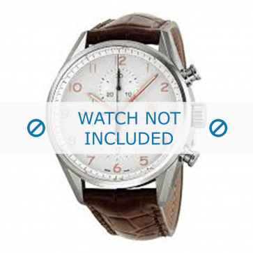 Bracelet de montre Tag Heuer FC6236 Peau de crocodile Brun 22mm