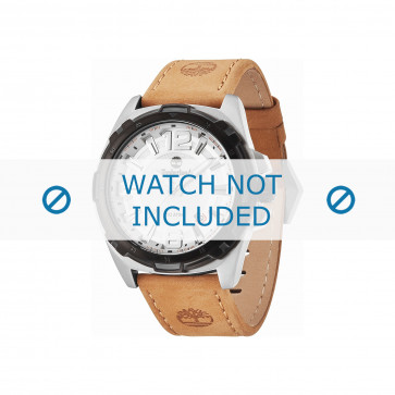Timberland bracelet de montre 14248JSTB-04 Cuir Brun 24mm + coutures brunes