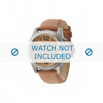 Timberland bracelet de montre 14518JS-02 Cuir Cognac 24mm + coutures brunes