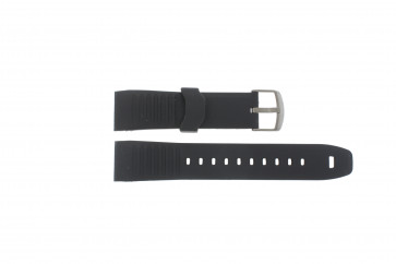 Bracelet de montre Timex TW2P44300 / TW2P44600 Caoutchouc Noir 22mm