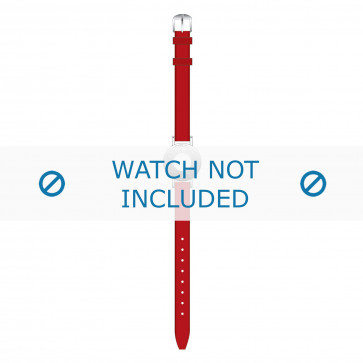 Tommy Hilfiger bracelet de montre TH-14-3-25-0676 - TH679300904 / 1700391 Cuir Rouge 10mm + coutures  rouges