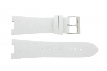 Guess bracelet de montre W14515L2 Cuir Blanc 27mm