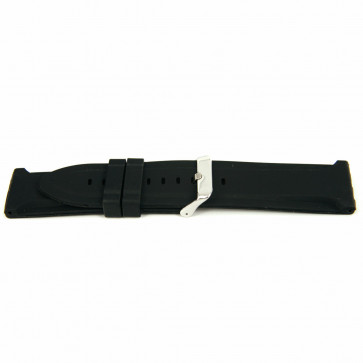 Bracelet de montre Universel XH15 Silicone Noir 22mm