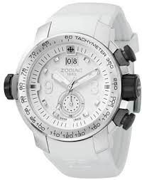 Bracelet de montre Zodiac ZO8511 Caoutchouc Blanc 28mm