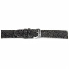 Bracelet de montre Universel F136 Cuir Gris anthracite 18mm