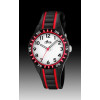 Bracelet de montre Lotus 18172-1 / 18172-5 Silicone Noir 15mm