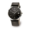 Bracelet de montre Boccia 3557-02 Cuir Noir 21mm