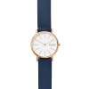 Bracelet de montre Skagen SKW2838 Cuir Bleu 14mm