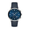 Bracelet de montre Armani AR11226 Cuir Bleu 22mm
