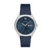 Bracelet de montre Armani AR1978 Cuir Bleu 22mm
