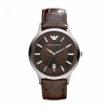 Bracelet de montre Armani AR2413 Cuir Brun 22mm