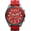 Bracelet de montre Armani Exchange AX1252 Silicone Rouge 22mm