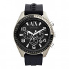 Bracelet de montre Armani Exchange AX1253 Silicone Noir 22mm