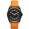 Bracelet de montre Armani Exchange AX2305 Cuir/Textile Orange 22mm