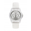 Bracelet de montre Armani Exchange AX4339 Silicone Blanc 18mm