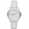 Bracelet de montre Armani Exchange AX5223 Cuir Blanc 18mm