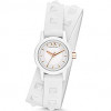 Bracelet de montre Armani Exchange AX6023 Cuir Blanc 12mm