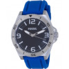 Bracelet de montre Fossil BQ1172 Silicone Bleu 22mm