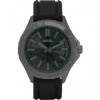 Bracelet de montre Fossil BQ1639 Silicone Noir 22mm