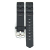 Bracelet de montre Tag Heuer CA1214 / BT0700 Caoutchouc Noir 18mm