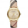 Bracelet de montre Burberry BU9025 / BU9026 Cuir Multicolore 20mm