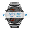 Bracelet de montre Diesel DZ7315 / DZ7374 Acier Gris anthracite 28mm