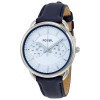 Bracelet de montre Fossil ES3966 Cuir Bleu 16mm